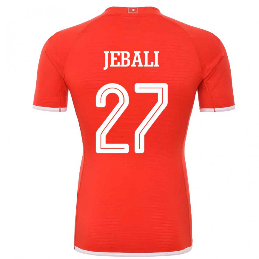 Niño Camiseta Túnez Issam Jebali #27 Rojo 1ª Equipación 22-24 México