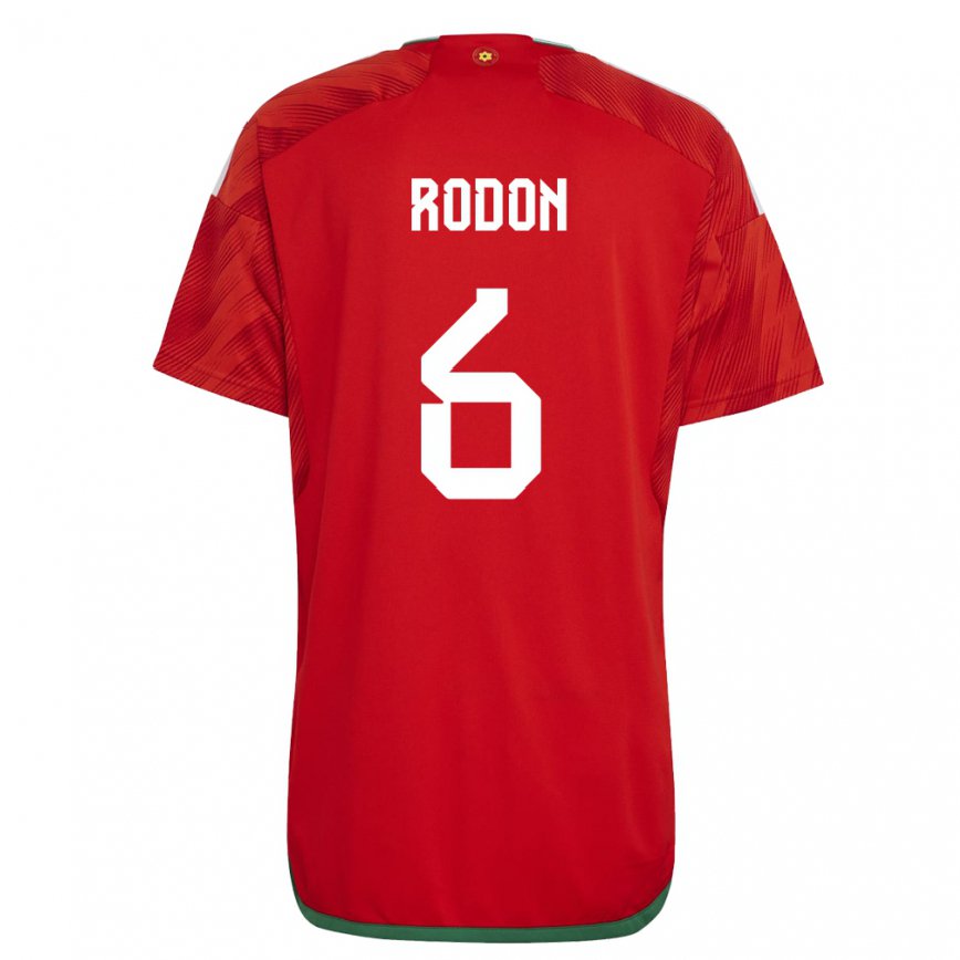 Niño Camiseta Gales Joe Rodon #6 Rojo 1ª Equipación 22-24 México