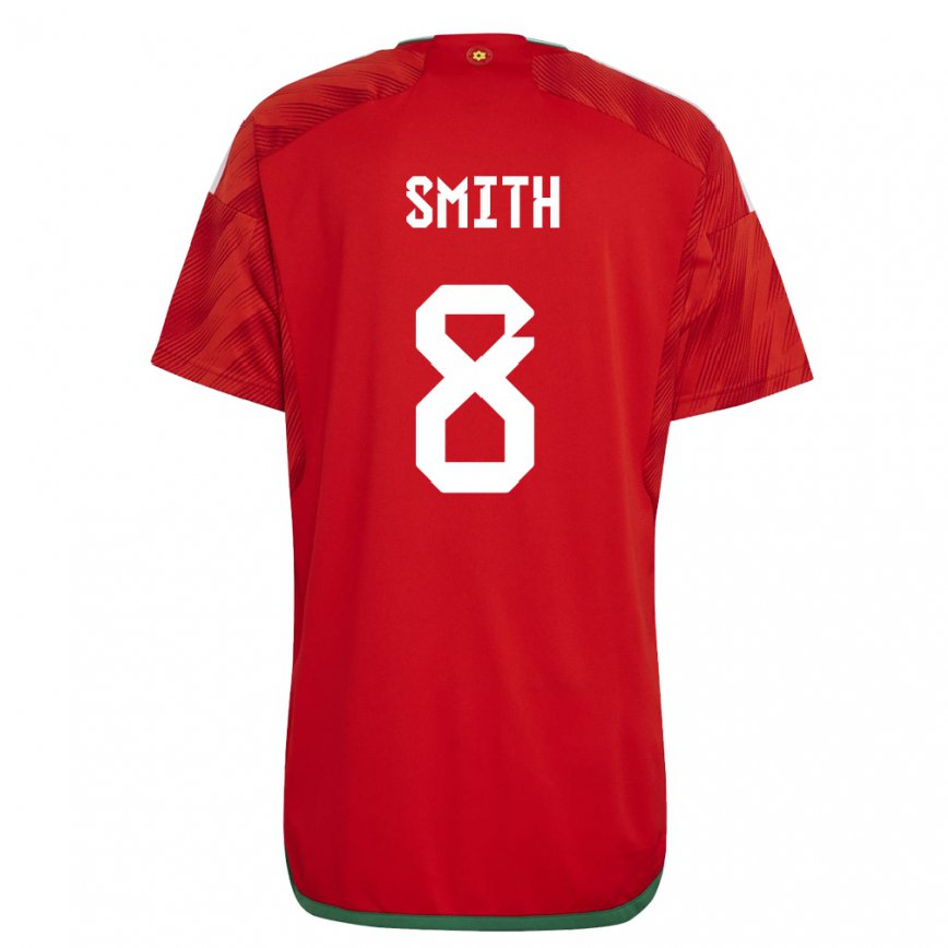 Niño Camiseta Gales Matt Smith #8 Rojo 1ª Equipación 22-24 México