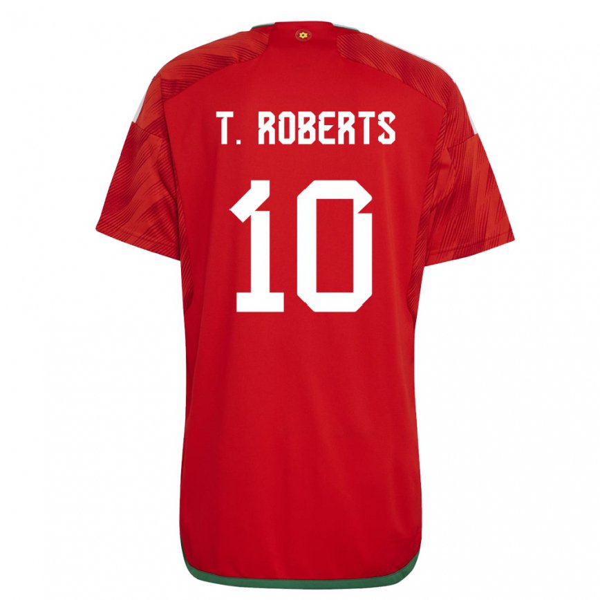 Niño Camiseta Gales Tyler Roberts #10 Rojo 1ª Equipación 22-24 México