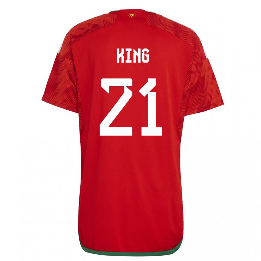 Niño Camiseta Gales Tom King #21 Rojo 1ª Equipación 22-24 México