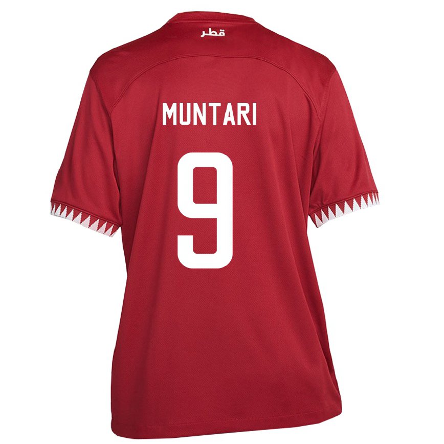 Niño Camiseta Catar Mohammed Muntari #9 Granate 1ª Equipación 22-24 México