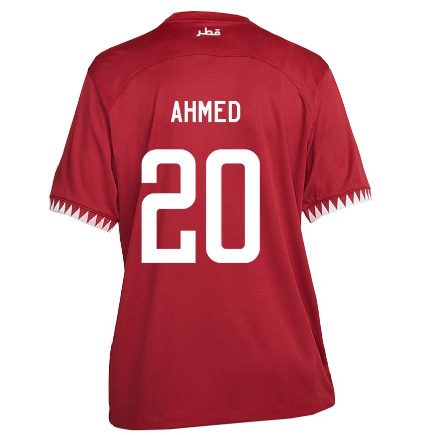 Niño Camiseta Catar Ahmed Fadel Hasaba #20 Granate 1ª Equipación 22-24 México