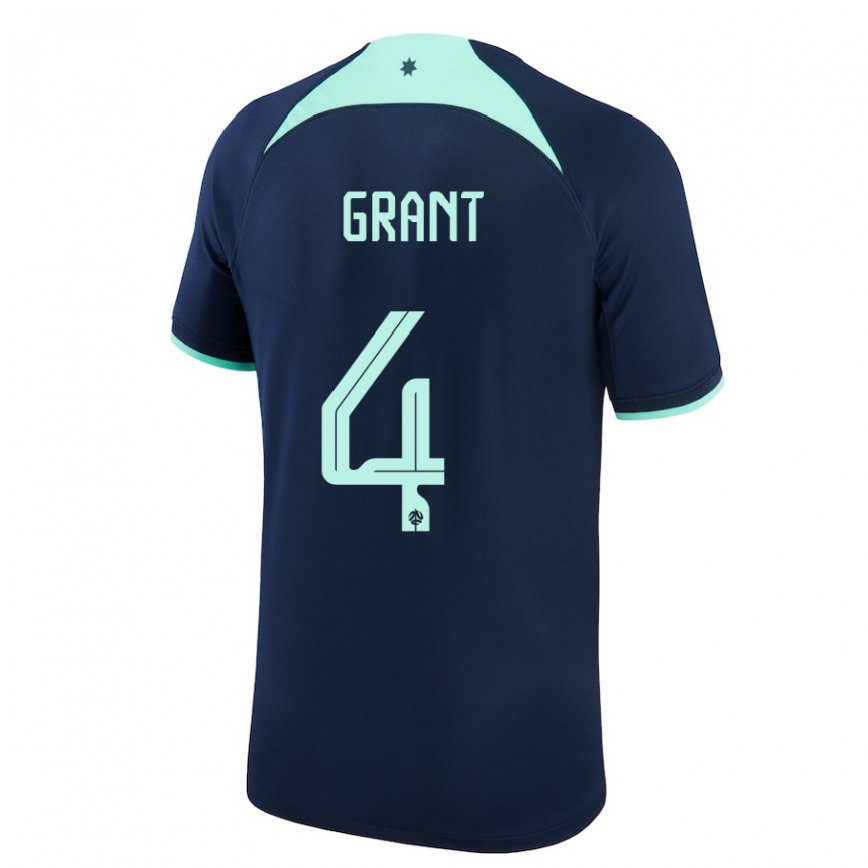 Niño Camiseta Australia Rhyan Grant #4 Azul Oscuro 2ª Equipación 22-24 México