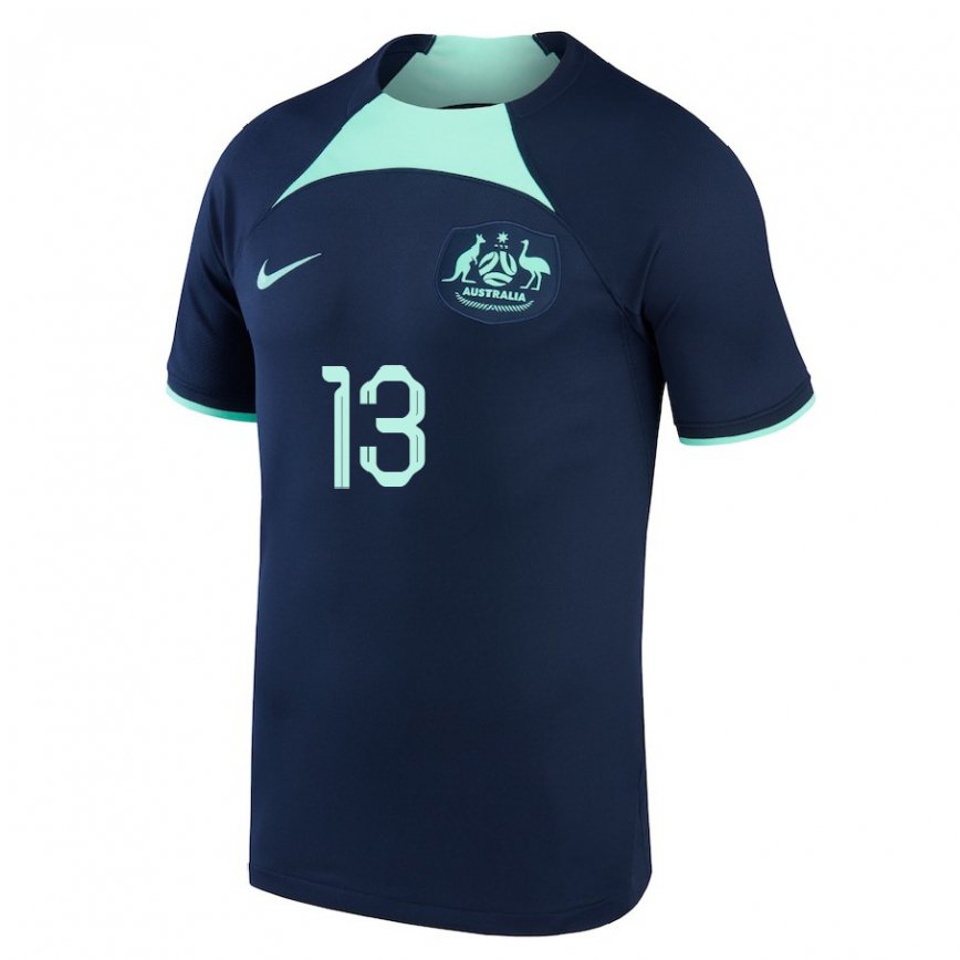 Niño Camiseta Australia Aaron Mooy #13 Azul Oscuro 2ª Equipación 22-24 México