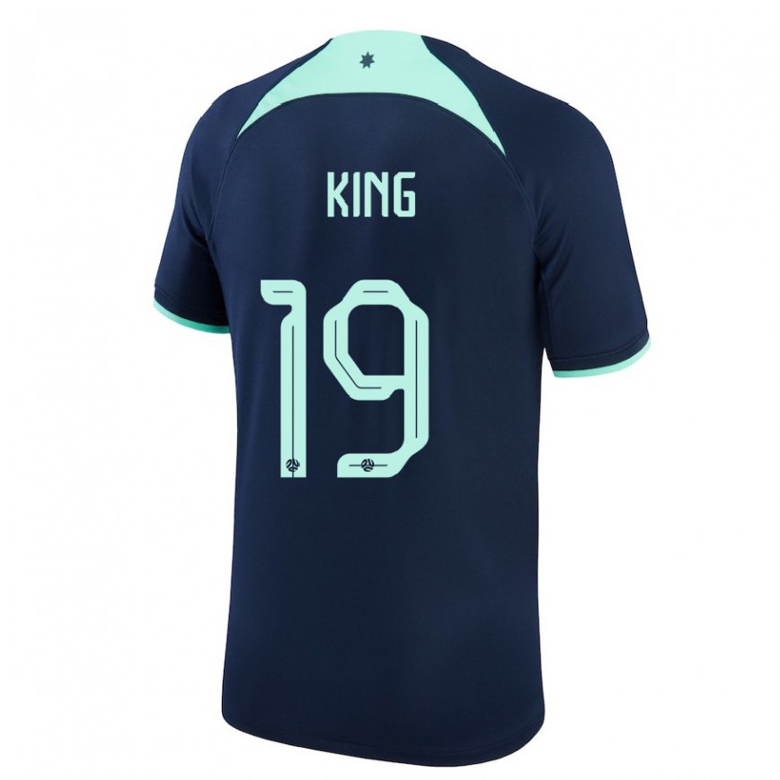 Niño Camiseta Australia Joel King #19 Azul Oscuro 2ª Equipación 22-24 México