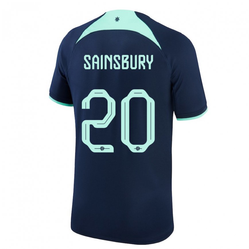 Niño Camiseta Australia Trent Sainsbury #20 Azul Oscuro 2ª Equipación 22-24 México