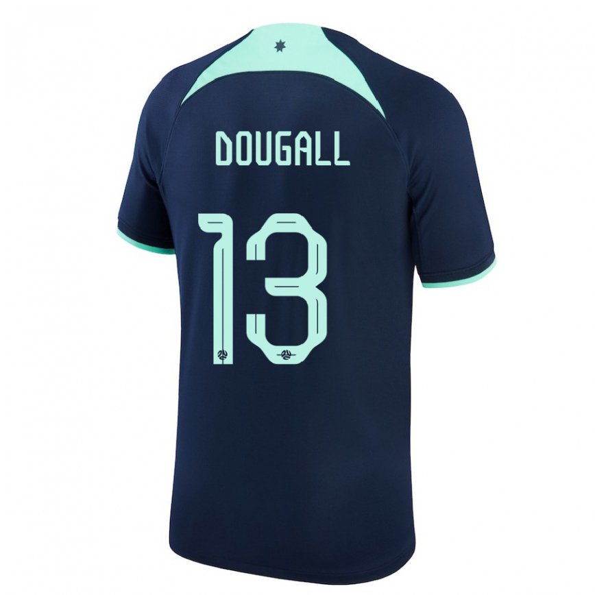 Niño Camiseta Australia Kenny Dougall #13 Azul Oscuro 2ª Equipación 22-24 México