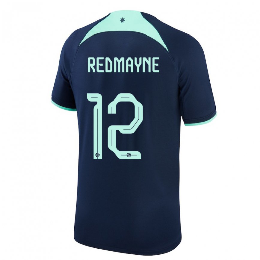 Niño Camiseta Australia Andrew Redmayne #12 Azul Oscuro 2ª Equipación 22-24 México