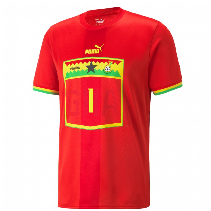 Niño Camiseta Ghana Richard Ofori #1 Rojo 2ª Equipación 22-24 México