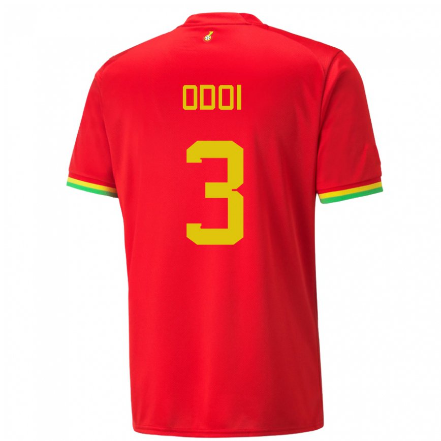 Niño Camiseta Ghana Denis Odoi #3 Rojo 2ª Equipación 22-24 México