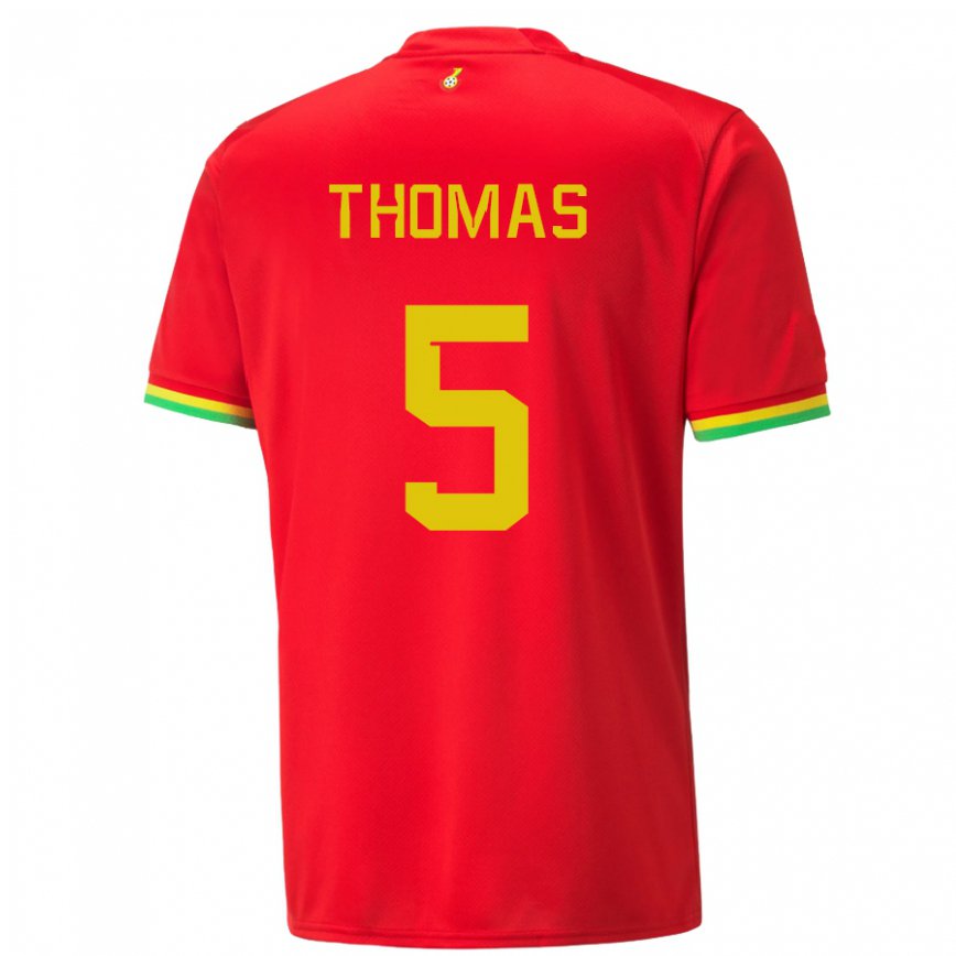 Niño Camiseta Ghana Thomas Partey #5 Rojo 2ª Equipación 22-24 México