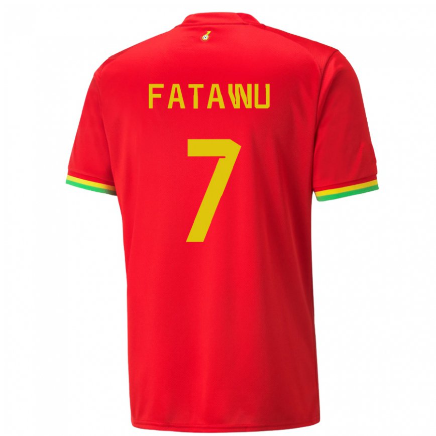 Niño Camiseta Ghana Issahaku Fatawu #7 Rojo 2ª Equipación 22-24 México