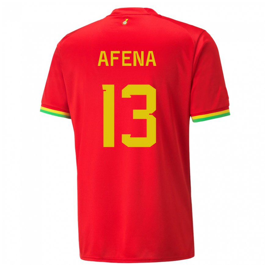 Niño Camiseta Ghana Felix Afena-gyan #13 Rojo 2ª Equipación 22-24 México