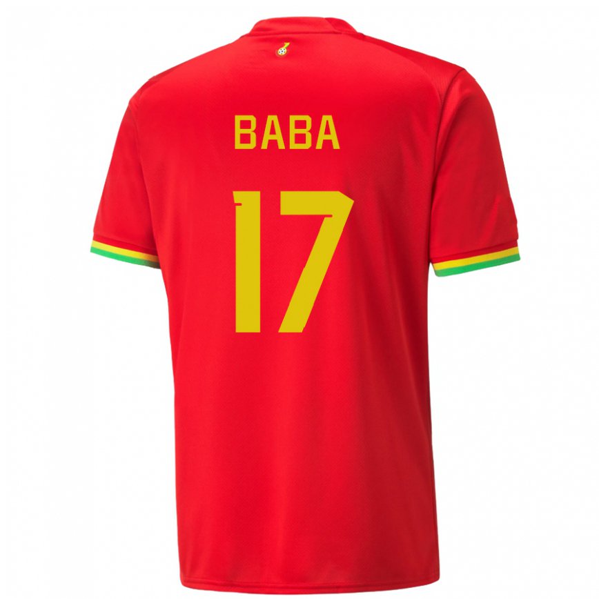 Niño Camiseta Ghana Abdul-rahman Baba #17 Rojo 2ª Equipación 22-24 México