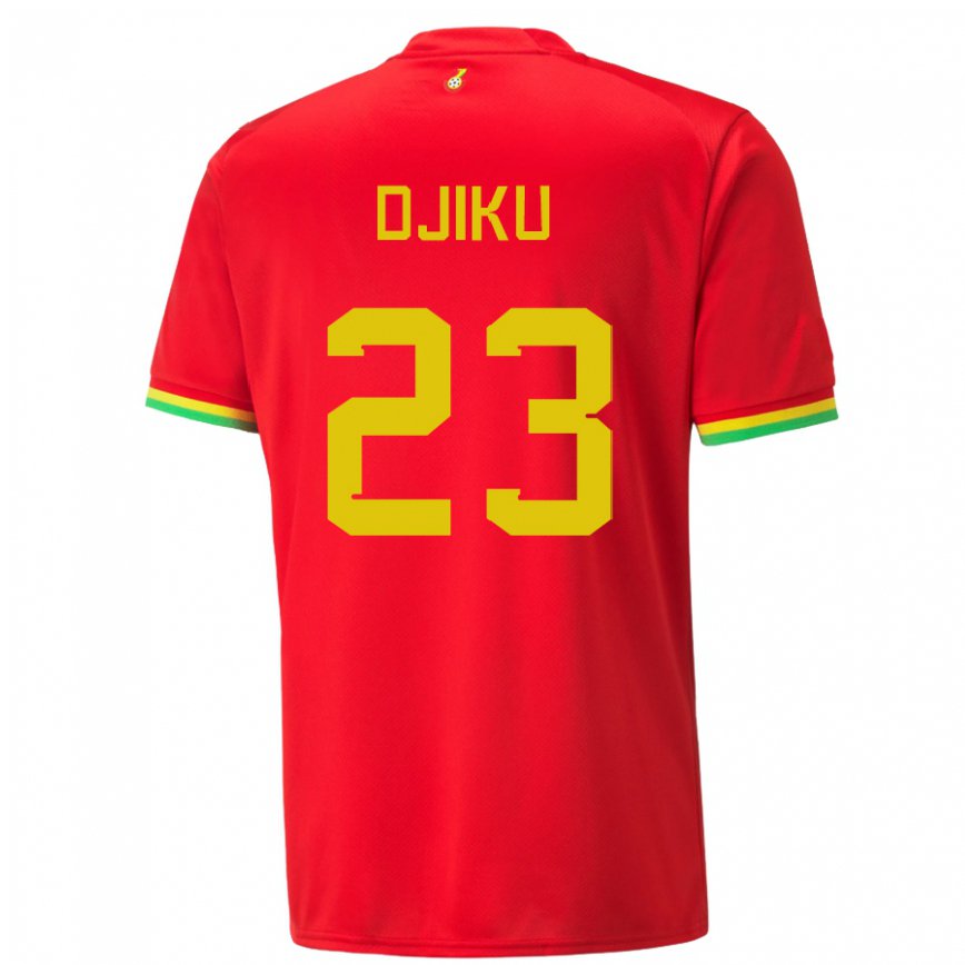 Niño Camiseta Ghana Alexander Djiku #23 Rojo 2ª Equipación 22-24 México