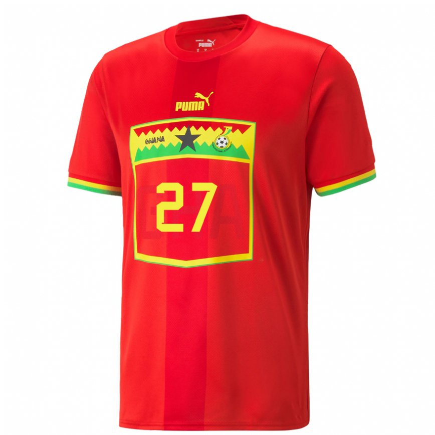 Niño Camiseta Ghana Antoine Semenyo #27 Rojo 2ª Equipación 22-24 México