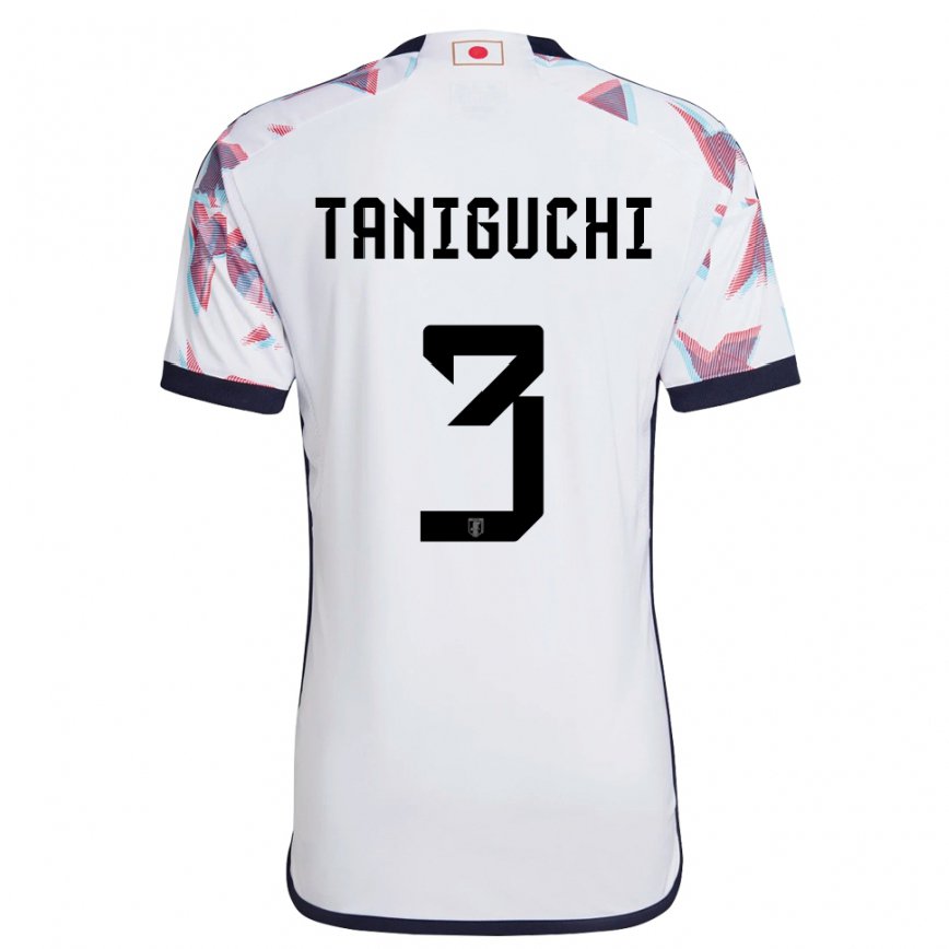 Niño Camiseta Japón Shogo Taniguchi #3 Blanco 2ª Equipación 22-24 México