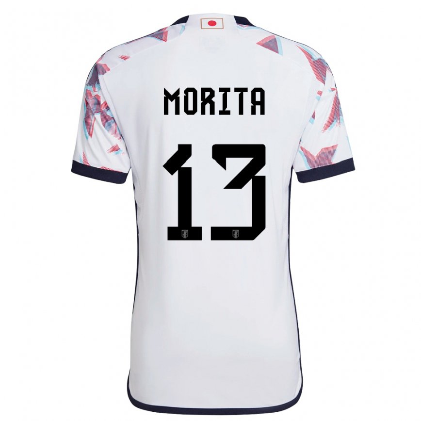 Niño Camiseta Japón Hidemasa Morita #13 Blanco 2ª Equipación 22-24 México