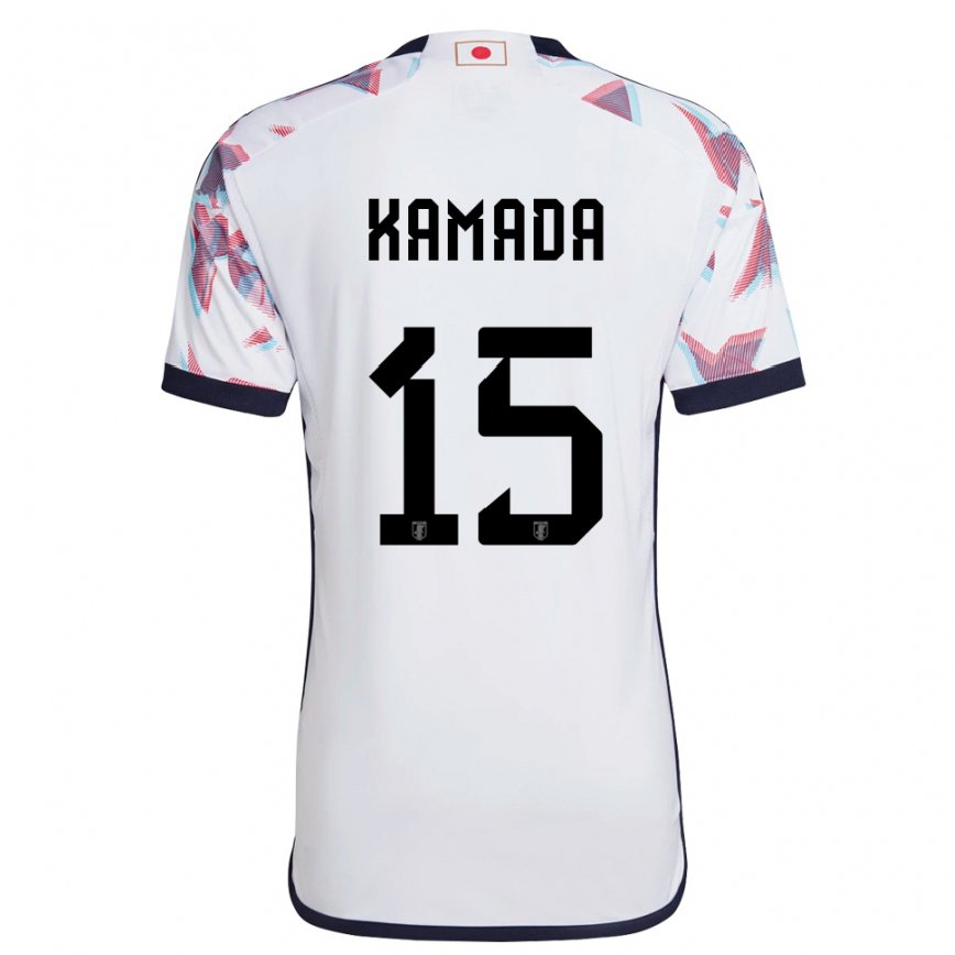 Niño Camiseta Japón Daichi Kamada #15 Blanco 2ª Equipación 22-24 México