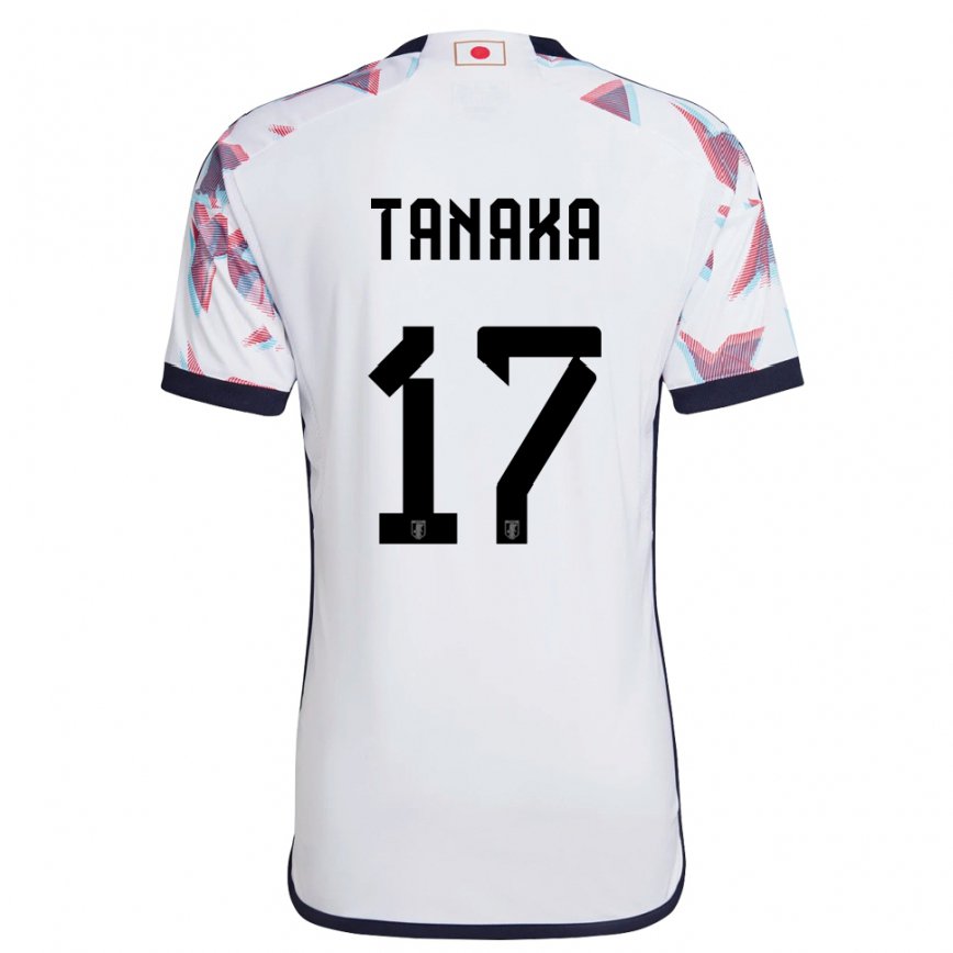 Niño Camiseta Japón Ao Tanaka #17 Blanco 2ª Equipación 22-24 México