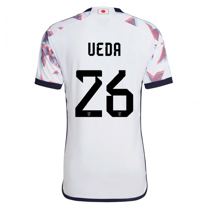 Niño Camiseta Japón Ayase Ueda #26 Blanco 2ª Equipación 22-24 México