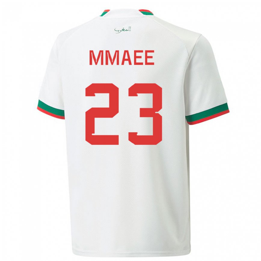 Niño Camiseta Marruecos Ryan Mmaee #23 Blanco 2ª Equipación 22-24 México