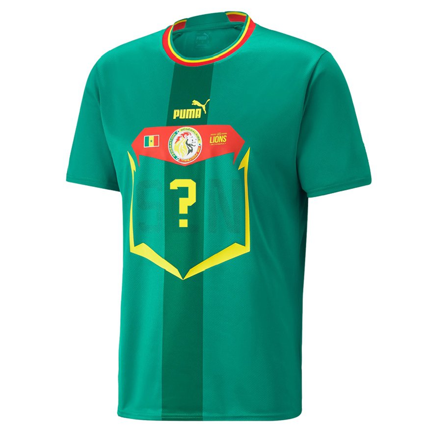 Niño Camiseta Senegal Su Nombre #0 Verde 2ª Equipación 22-24 México