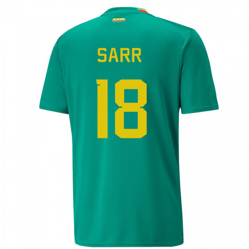 Niño Camiseta Senegal Ismaila Sarr #18 Verde 2ª Equipación 22-24 México