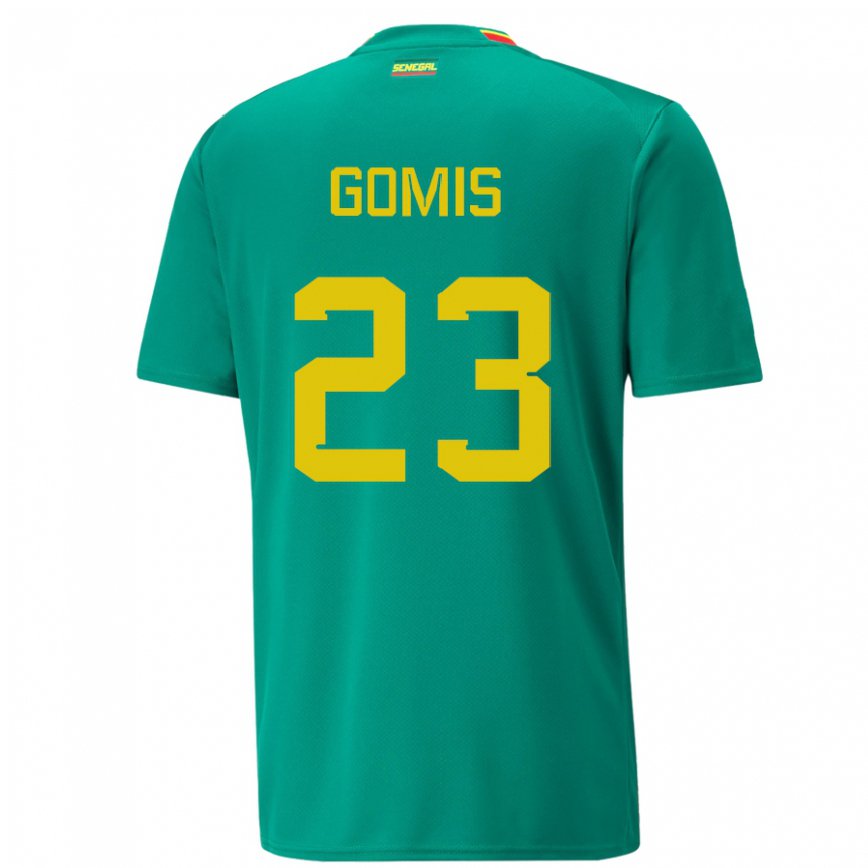 Niño Camiseta Senegal Alfred Gomis #23 Verde 2ª Equipación 22-24 México