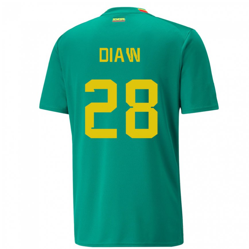 Niño Camiseta Senegal Mory Diaw #28 Verde 2ª Equipación 22-24 México