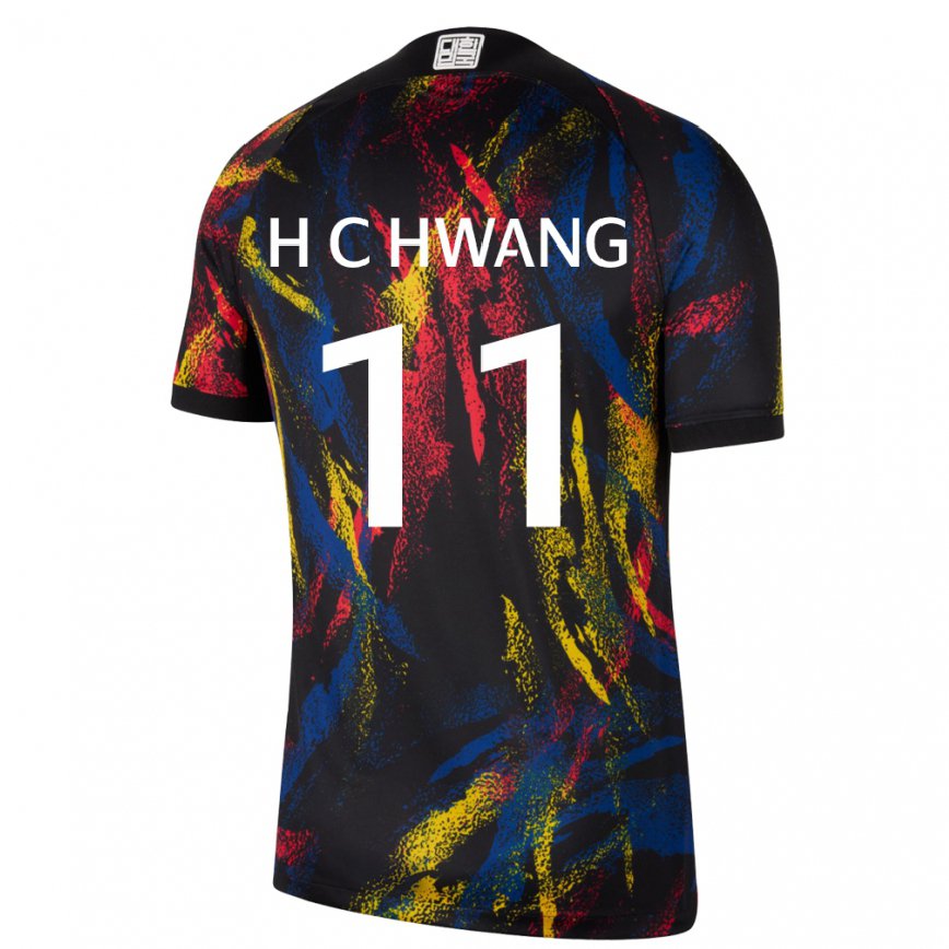 Niño Camiseta Corea Del Sur Hee-chan Hwang #11 Multicolores 2ª Equipación 22-24 México