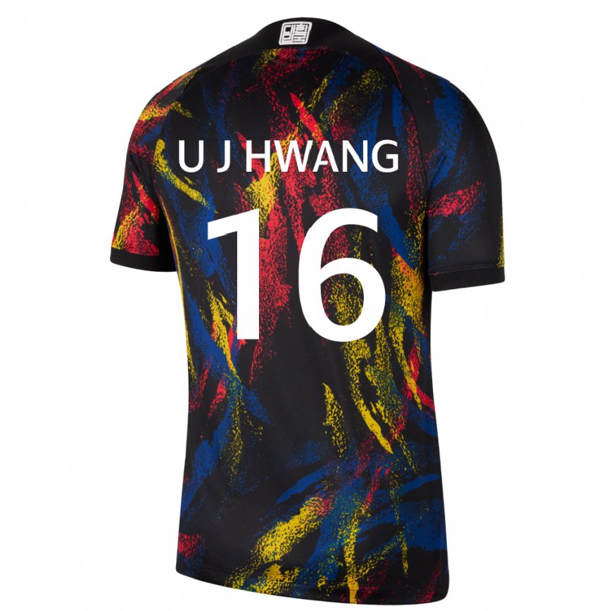 Niño Camiseta Corea Del Sur Ui-jo Hwang #16 Multicolores 2ª Equipación 22-24 México