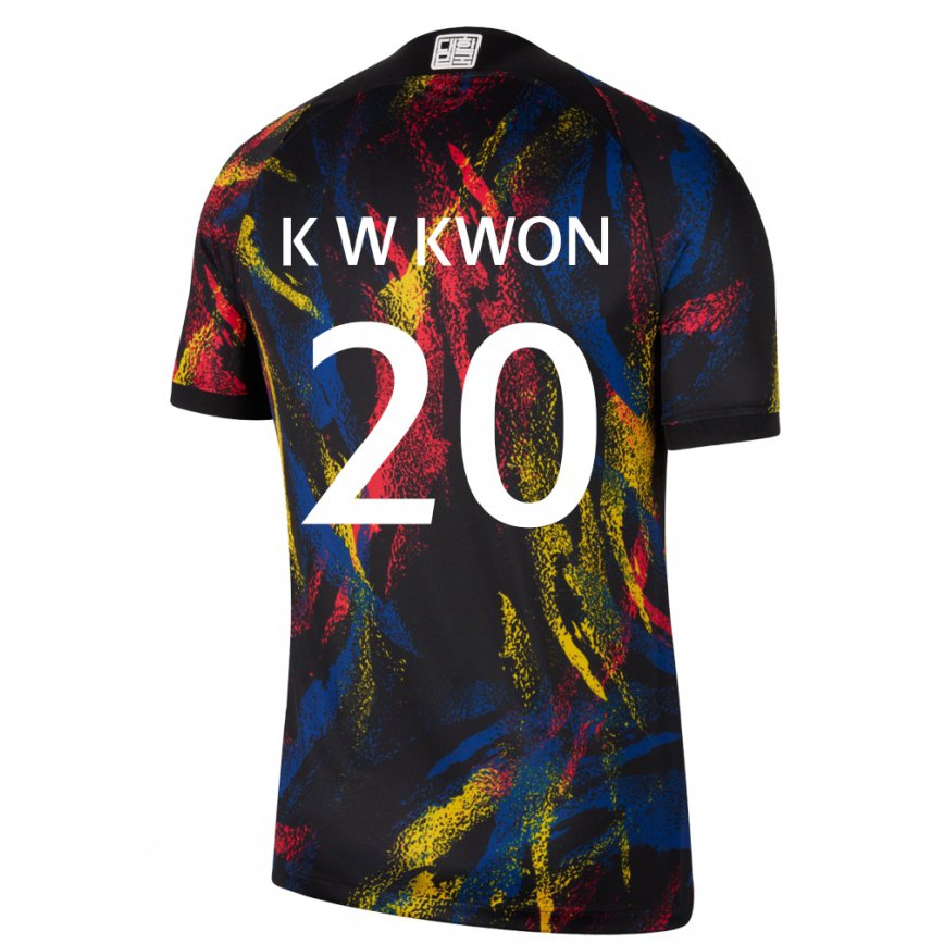 Niño Camiseta Corea Del Sur Kyung-won Kwon #20 Multicolores 2ª Equipación 22-24 México