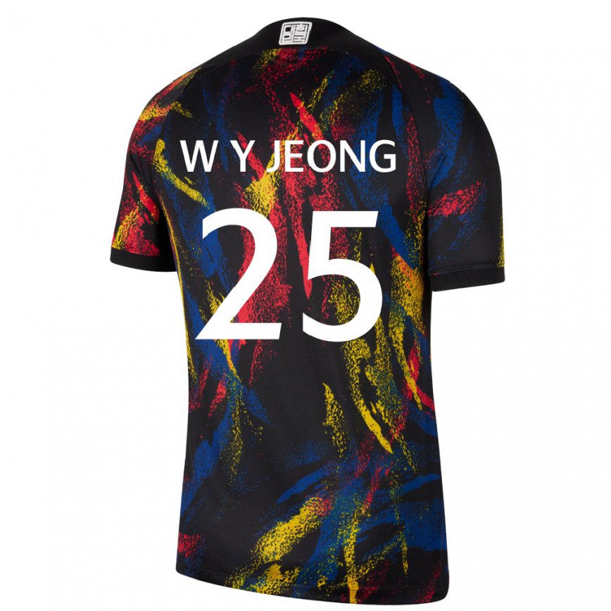 Niño Camiseta Corea Del Sur Woo-yeong Jeong #25 Multicolores 2ª Equipación 22-24 México