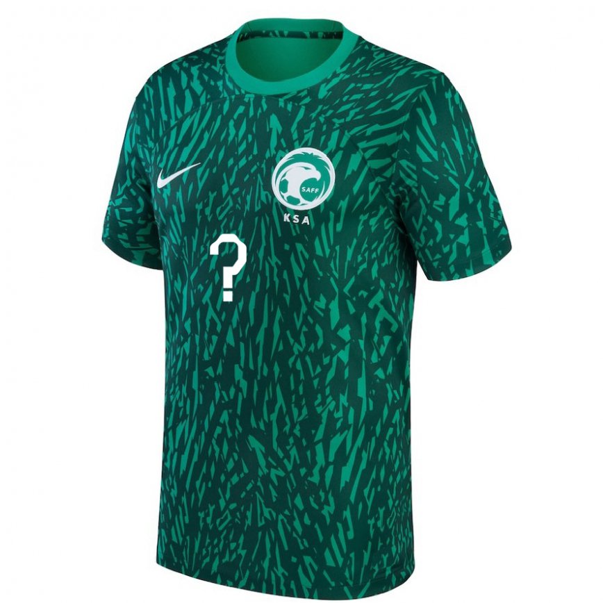 Niño Camiseta Arabia Saudita Su Nombre #0 Verde Oscuro 2ª Equipación 22-24 México