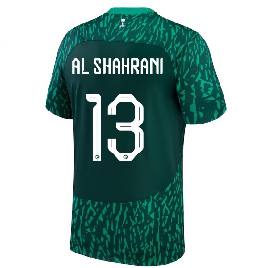 Niño Camiseta Arabia Saudita Yaseer Al Shahrani #13 Verde Oscuro 2ª Equipación 22-24 México