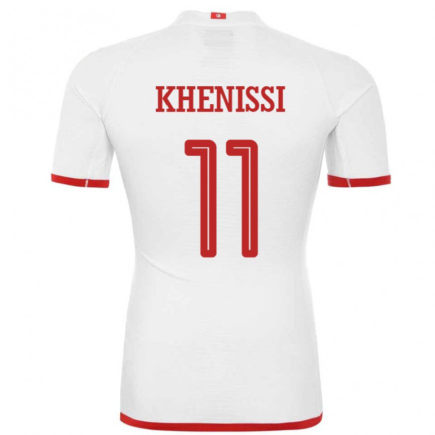 Niño Camiseta Túnez Taha Yassine Khenissi #11 Blanco 2ª Equipación 22-24 México