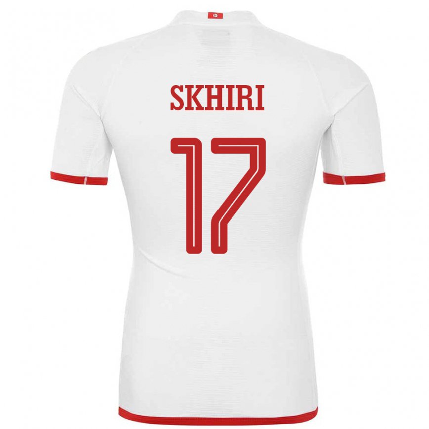 Niño Camiseta Túnez Ellyes Skhiri #17 Blanco 2ª Equipación 22-24 México