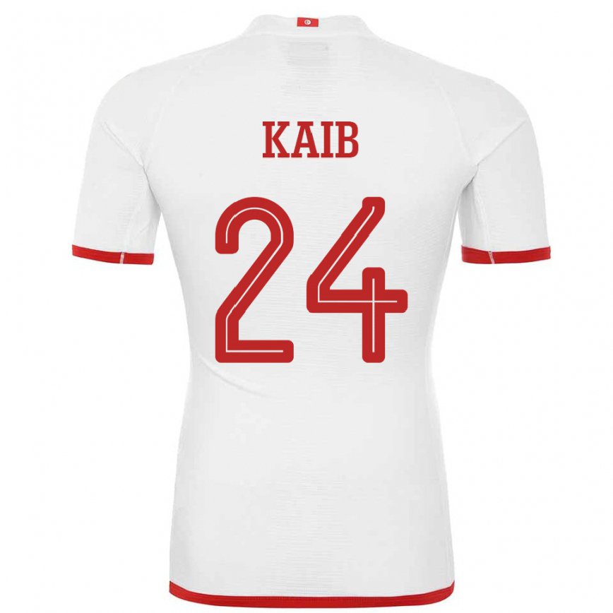 Niño Camiseta Túnez Rami Kaib #24 Blanco 2ª Equipación 22-24 México