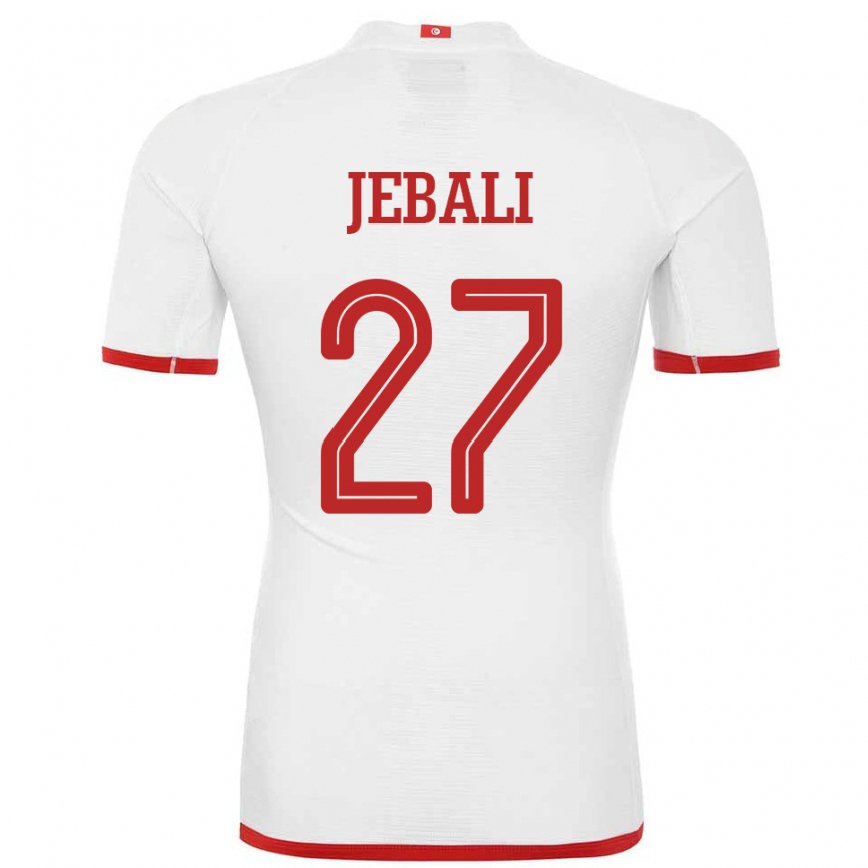 Niño Camiseta Túnez Issam Jebali #27 Blanco 2ª Equipación 22-24 México