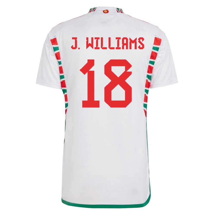 Niño Camiseta Gales Jonathan Williams #18 Blanco 2ª Equipación 22-24 México