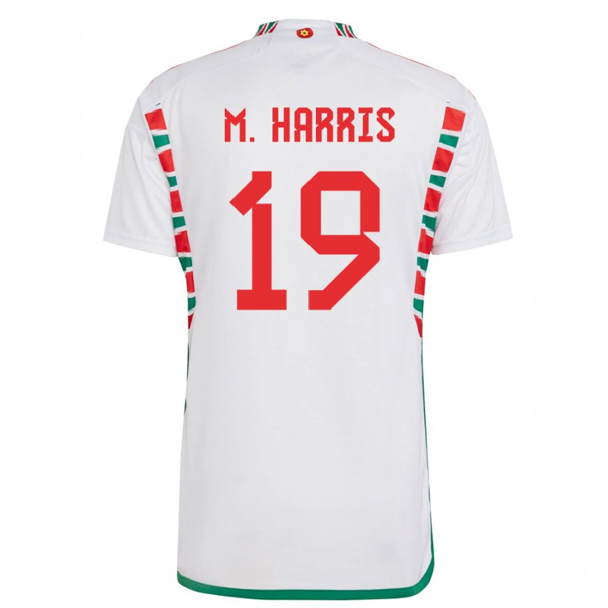 Niño Camiseta Gales Mark Harris #19 Blanco 2ª Equipación 22-24 México