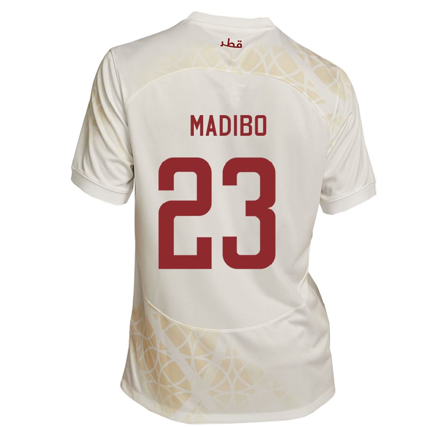 Niño Camiseta Catar Assim Madibo #23 Beis Dorado 2ª Equipación 22-24 México