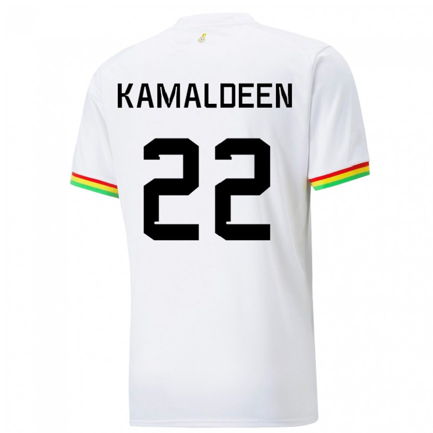 Hombre Camiseta Ghana Kamaldeen Sulemana #22 Blanco 1ª Equipación 22-24 México