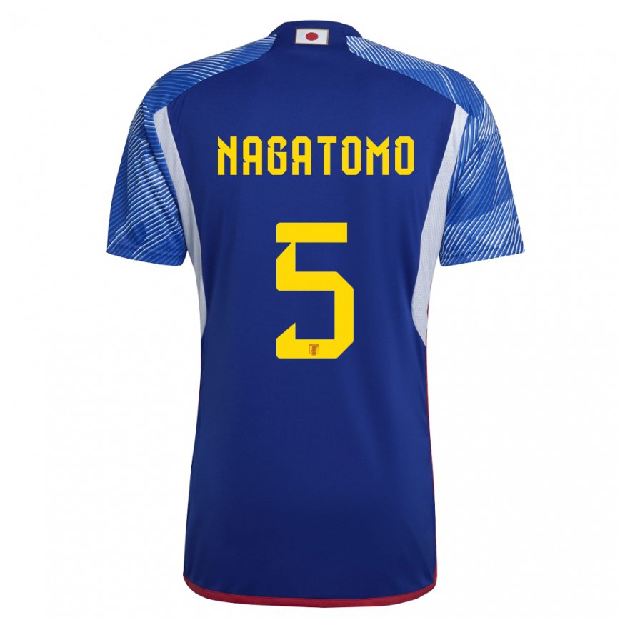 Hombre Camiseta Japón Yuto Nagatomo #5 Azul Real 1ª Equipación 22-24 México