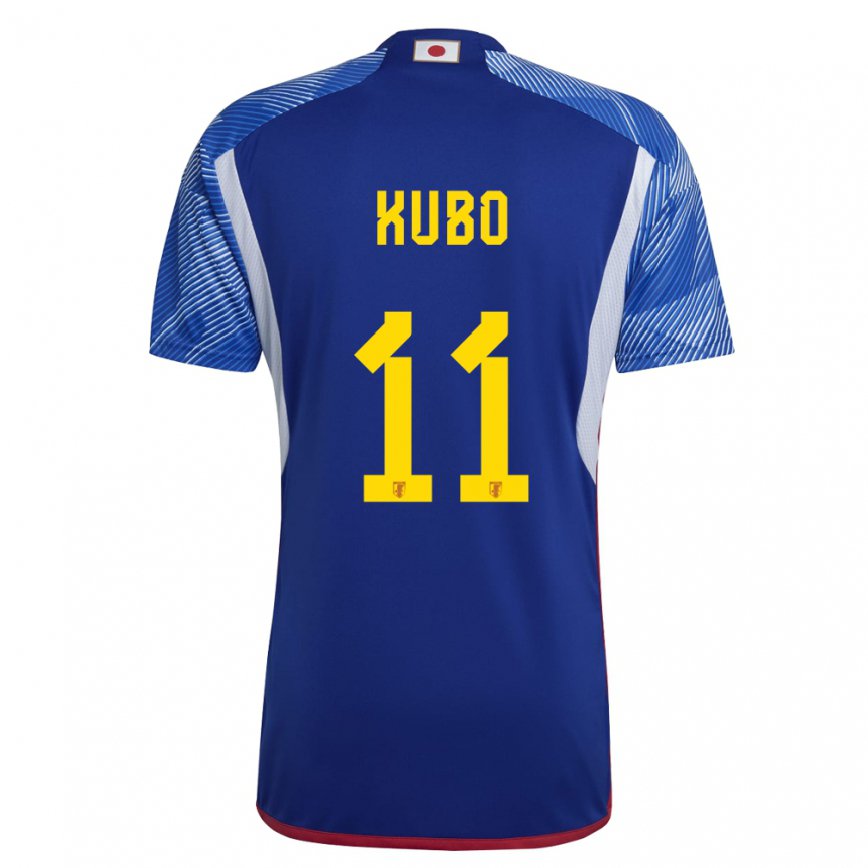 Hombre Camiseta Japón Takefusa Kubo #11 Azul Real 1ª Equipación 22-24 México