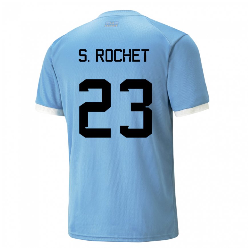 Hombre Camiseta Uruguay Sergio Rochet #23 Azul 1ª Equipación 22-24 México