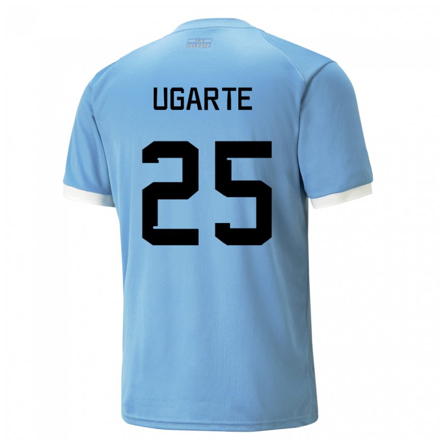 Hombre Camiseta Uruguay Manuel Ugarte #25 Azul 1ª Equipación 22-24 México