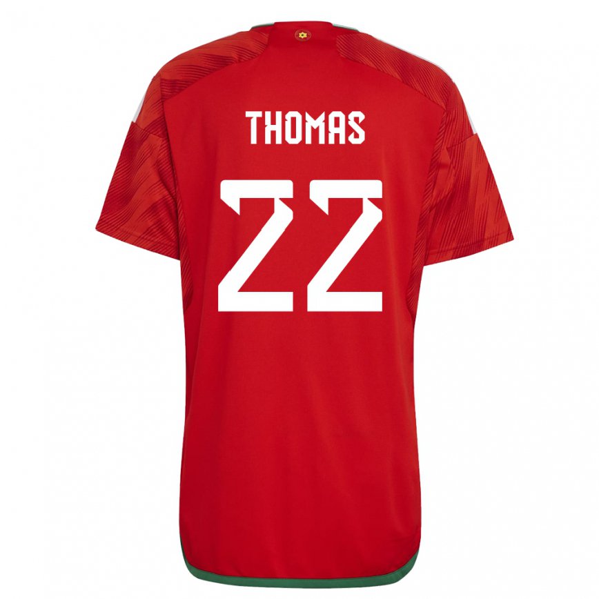 Hombre Camiseta Gales Sorba Thomas #22 Rojo 1ª Equipación 22-24 México